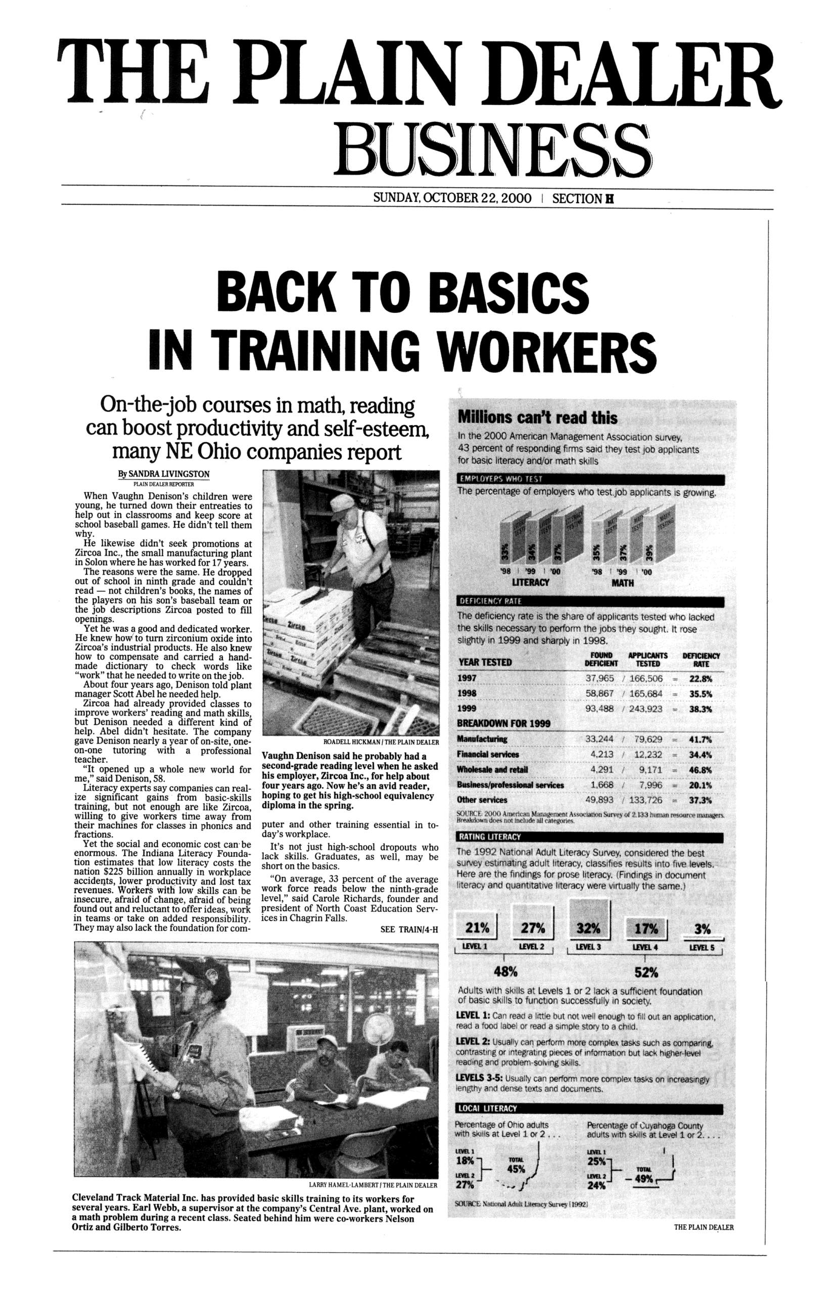 11 a.Workplace literacy Article page 1-1
